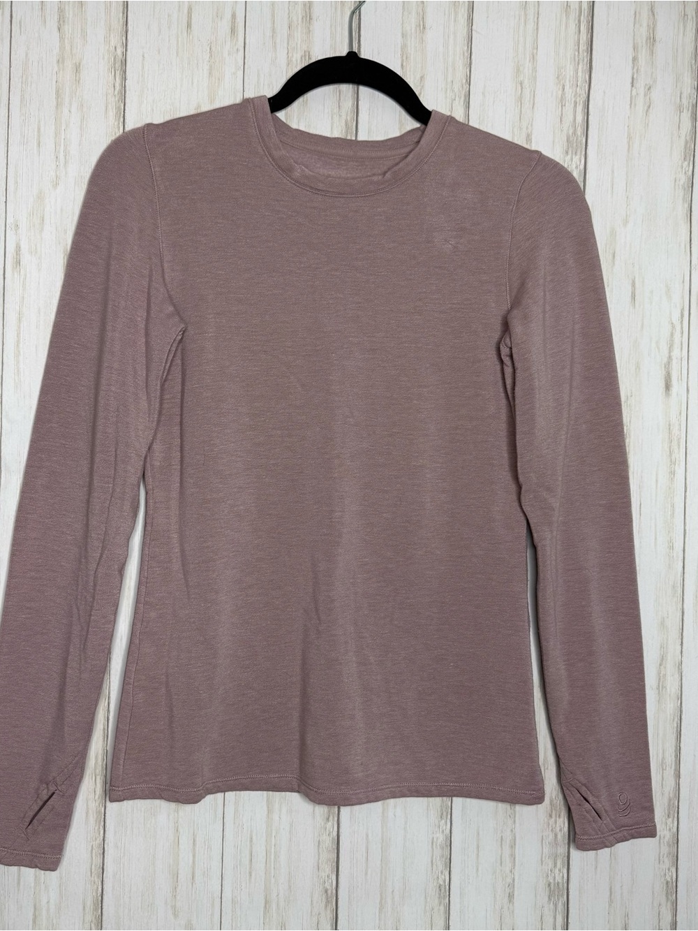 Cuddl Duds NWOT Dusty rose fleece lined top XS
